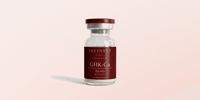 GHK-Cu research peptide vial